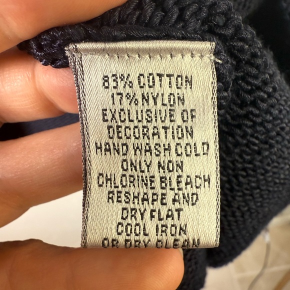 Talbots blue and Cream Floral Cardigan - Picture 5 of 6